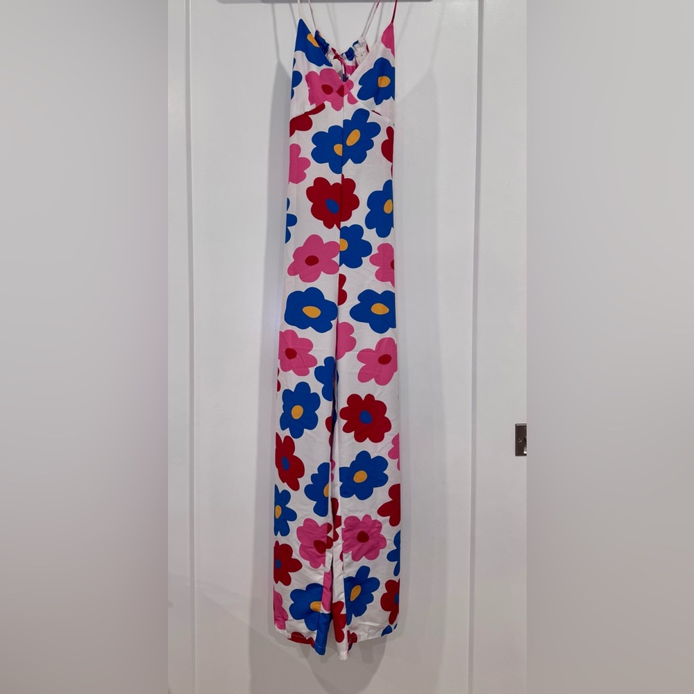 Glamorous Floral Open Back Jumpsuit - Picture 2 of 8